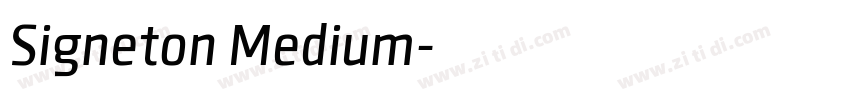 Signeton Medium字体转换